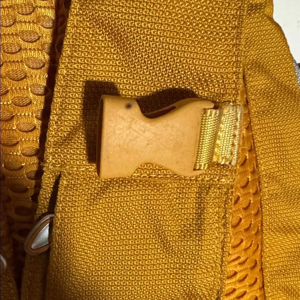 Tumi Ducati Backpack mustard pre owned AS IS